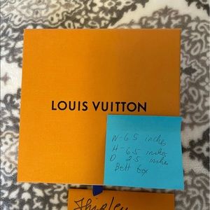 Louis Vuitton box for wallet or belt.